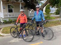 Départ pour le tour du Lac Mégantic.