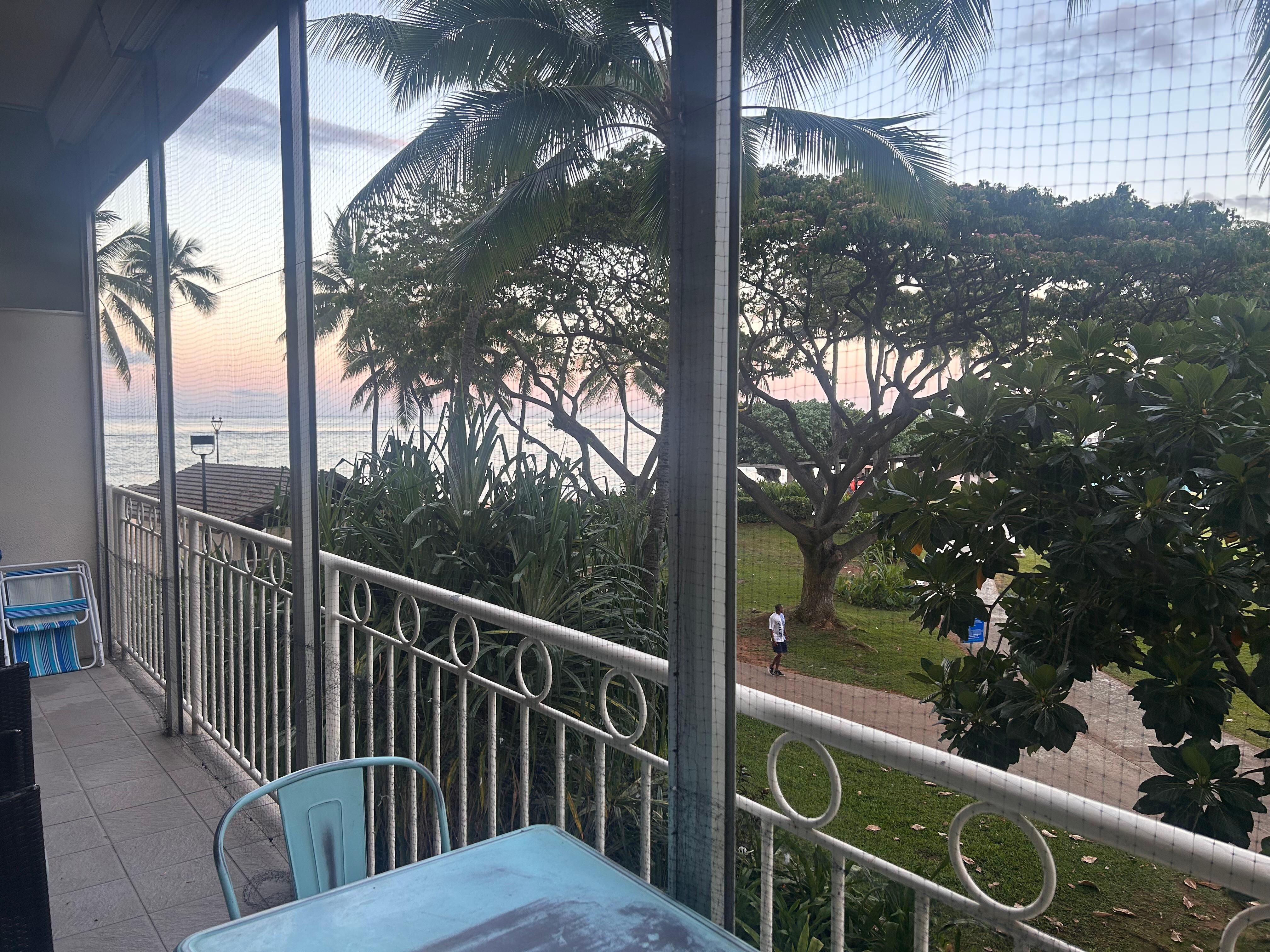 Great views from the large lanai. 