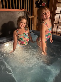 First time hot tub experience!