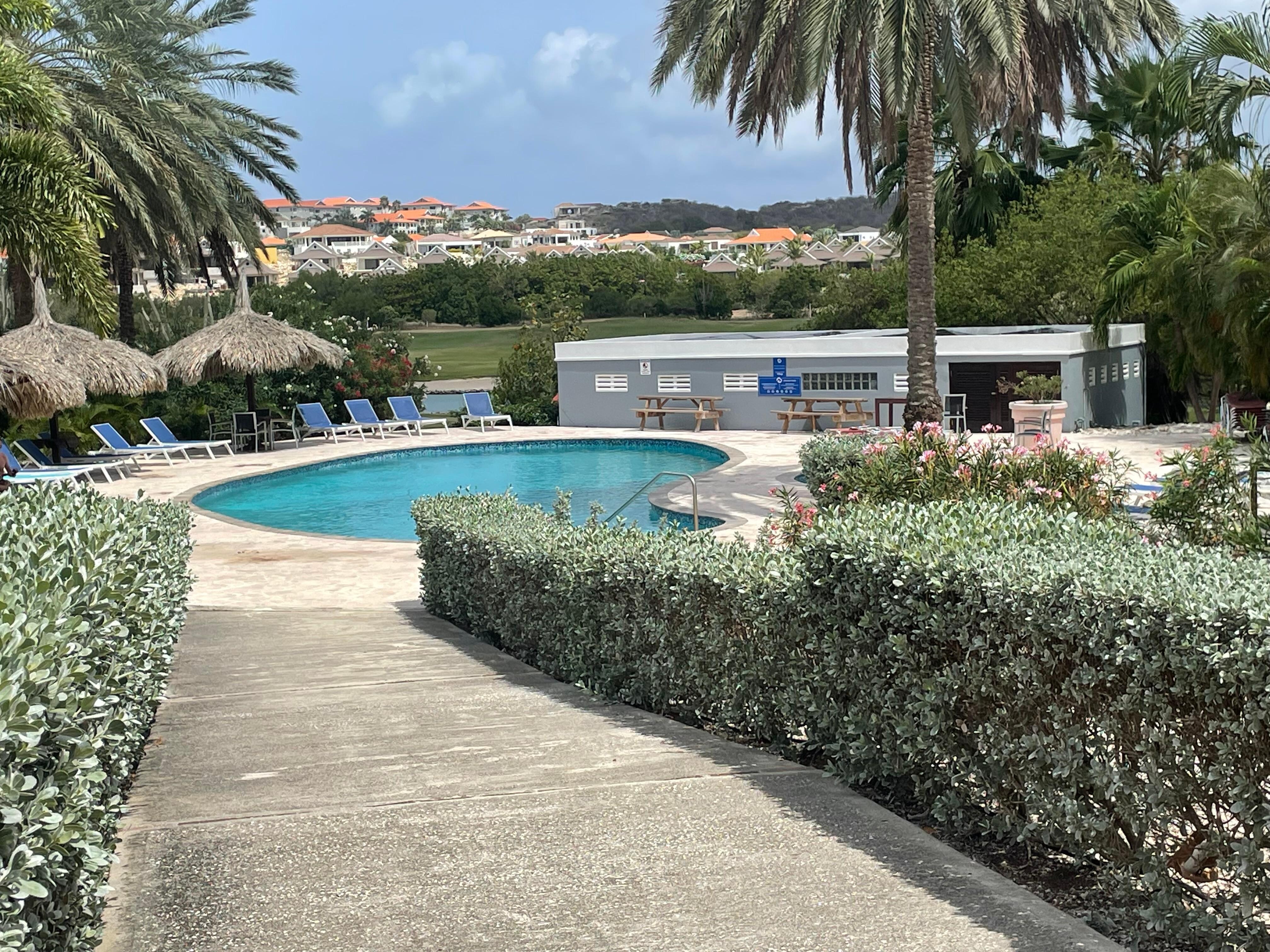 Pool but we LOVED the Blue Bay beach a 5-7 minute walk from villa