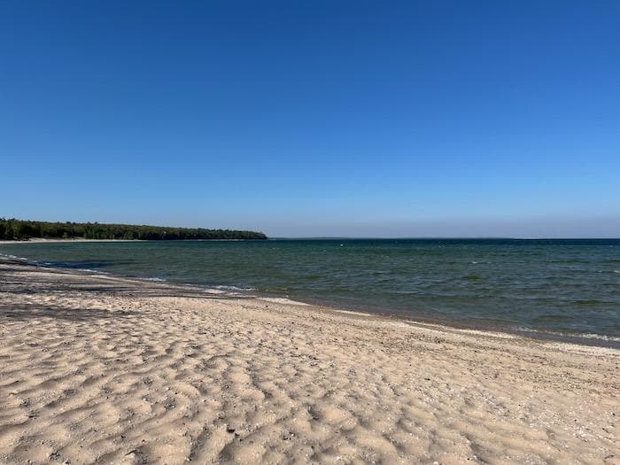 The beach at Europe Bay...