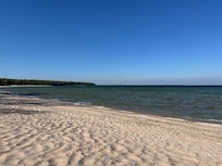 The beach at Europe Bay...