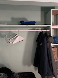 Closet in one of the main bedrooms - could use some hangers