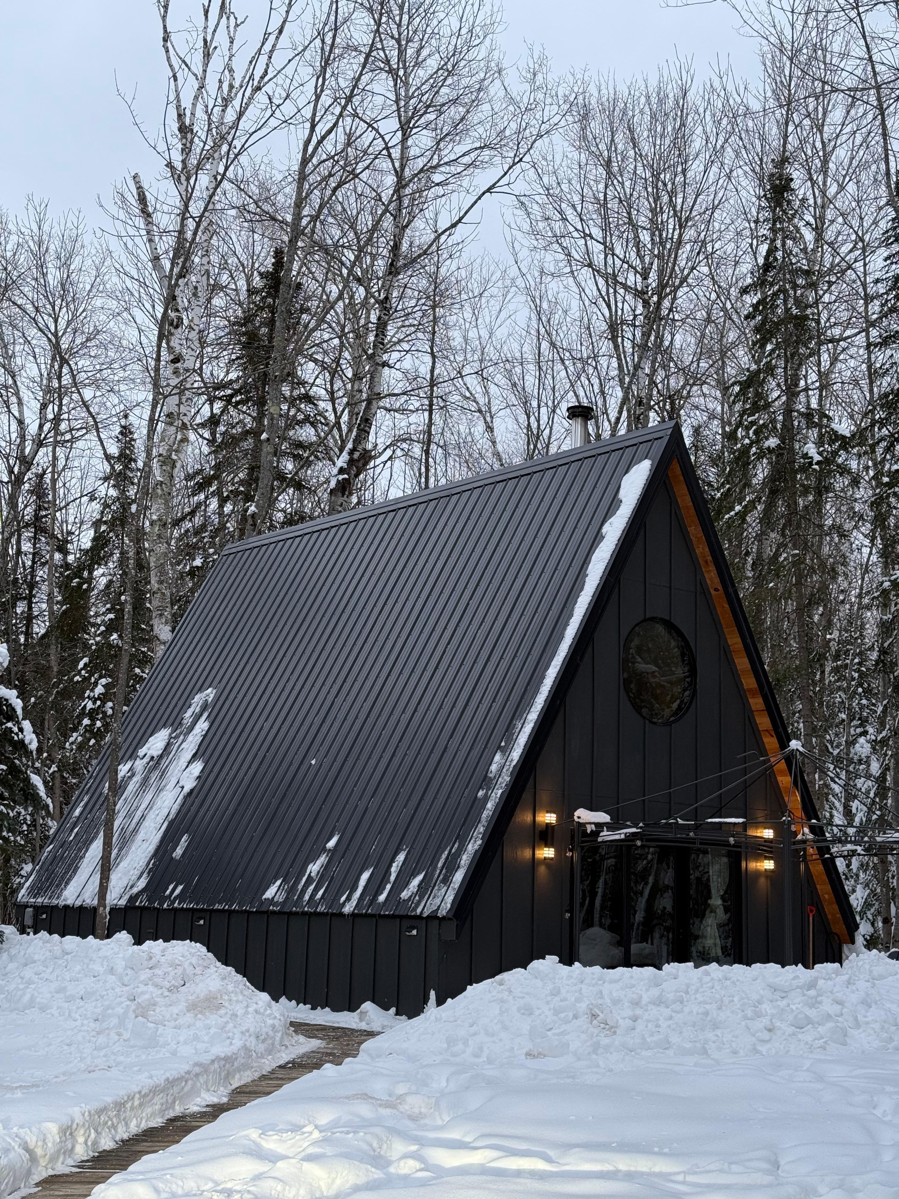 A beautiful winter wonderland and close to hiking, Apostle Island and Bayfield. Great location! 