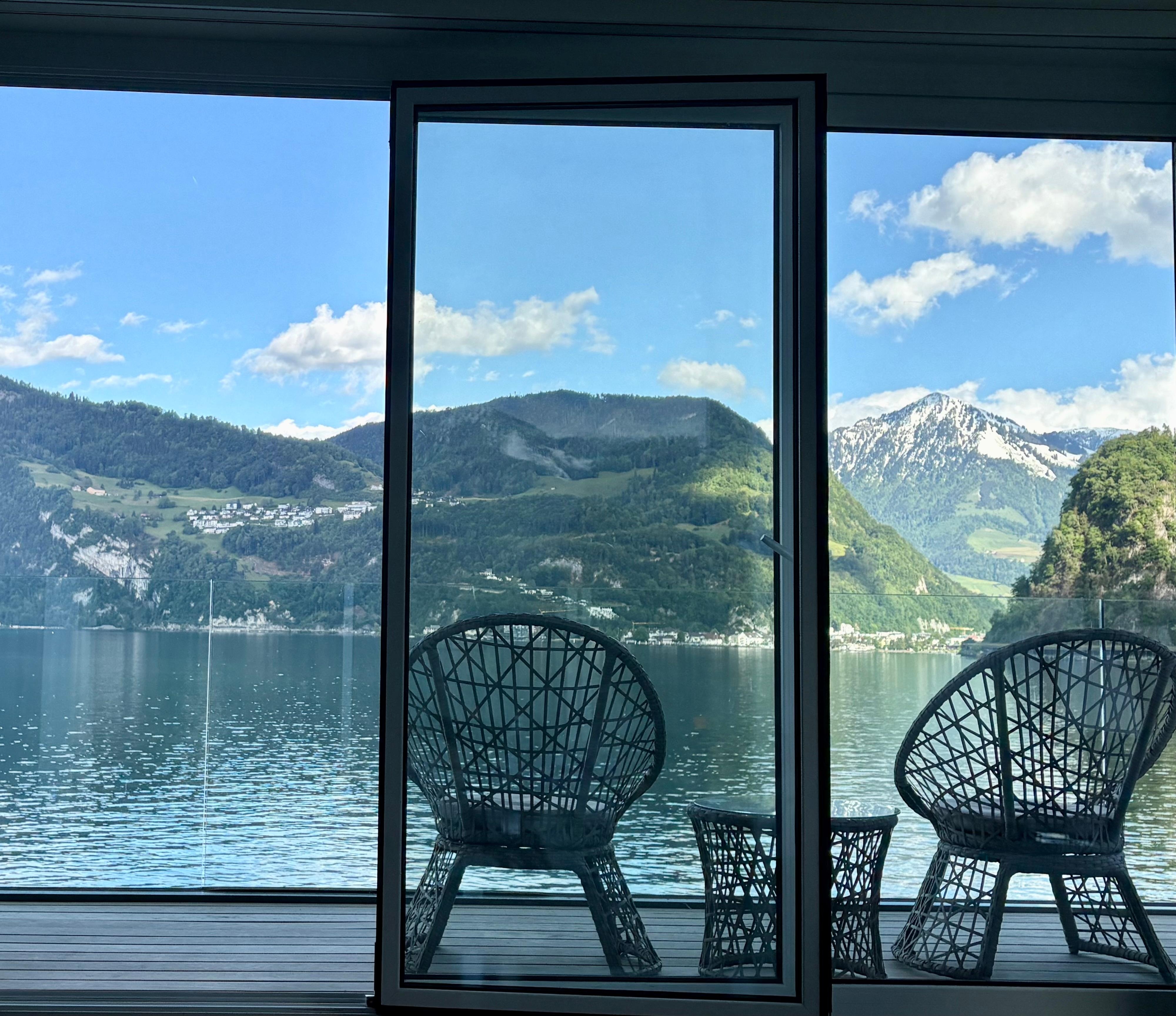View from sitting area.