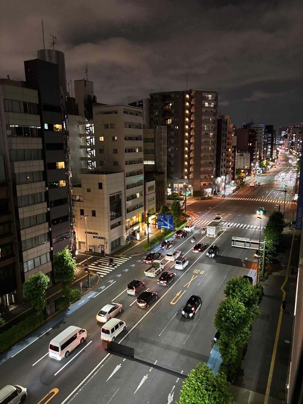 Balcony view at night!