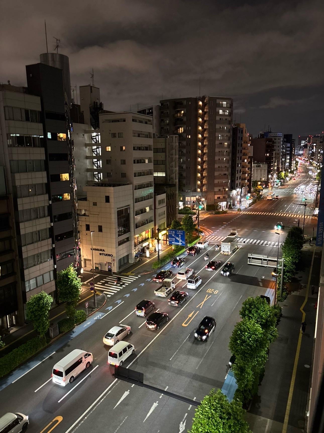 Balcony view at night!