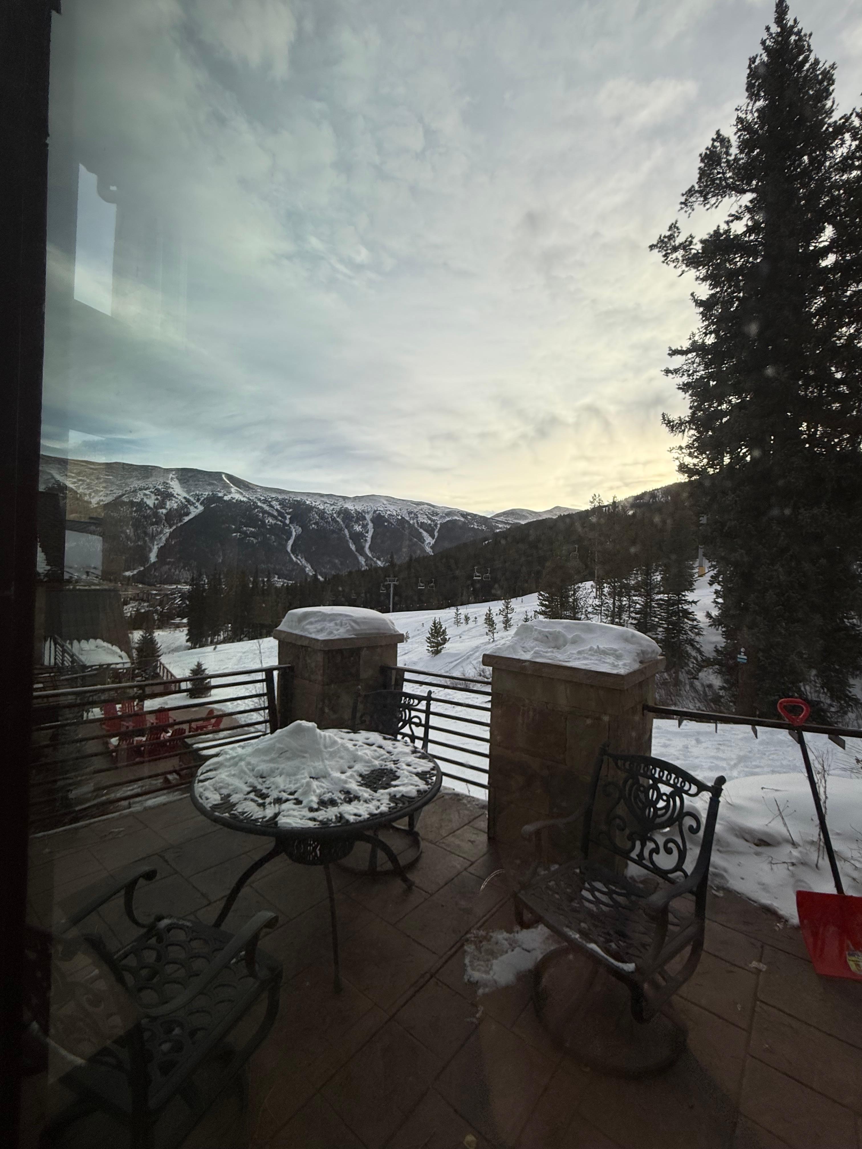 View of the sky in and out of the house. Very nice. 