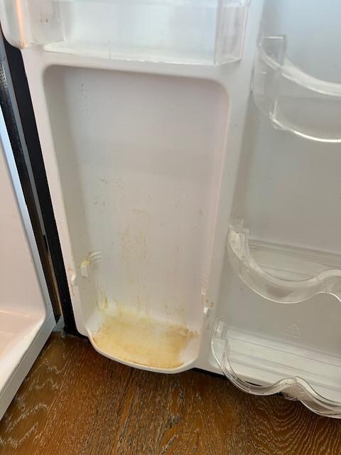 Dirty refrigerator