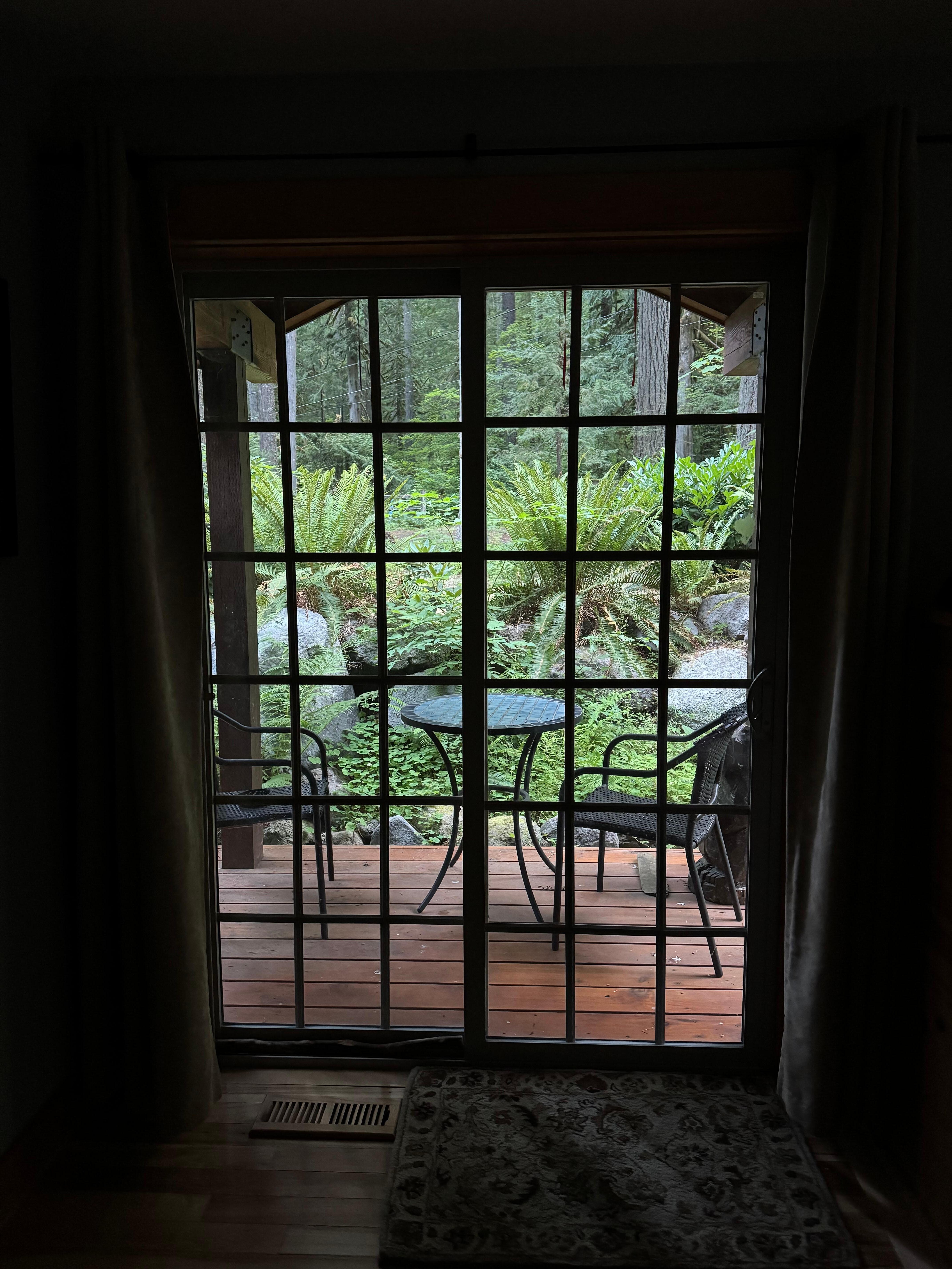 The view from the master bedroom