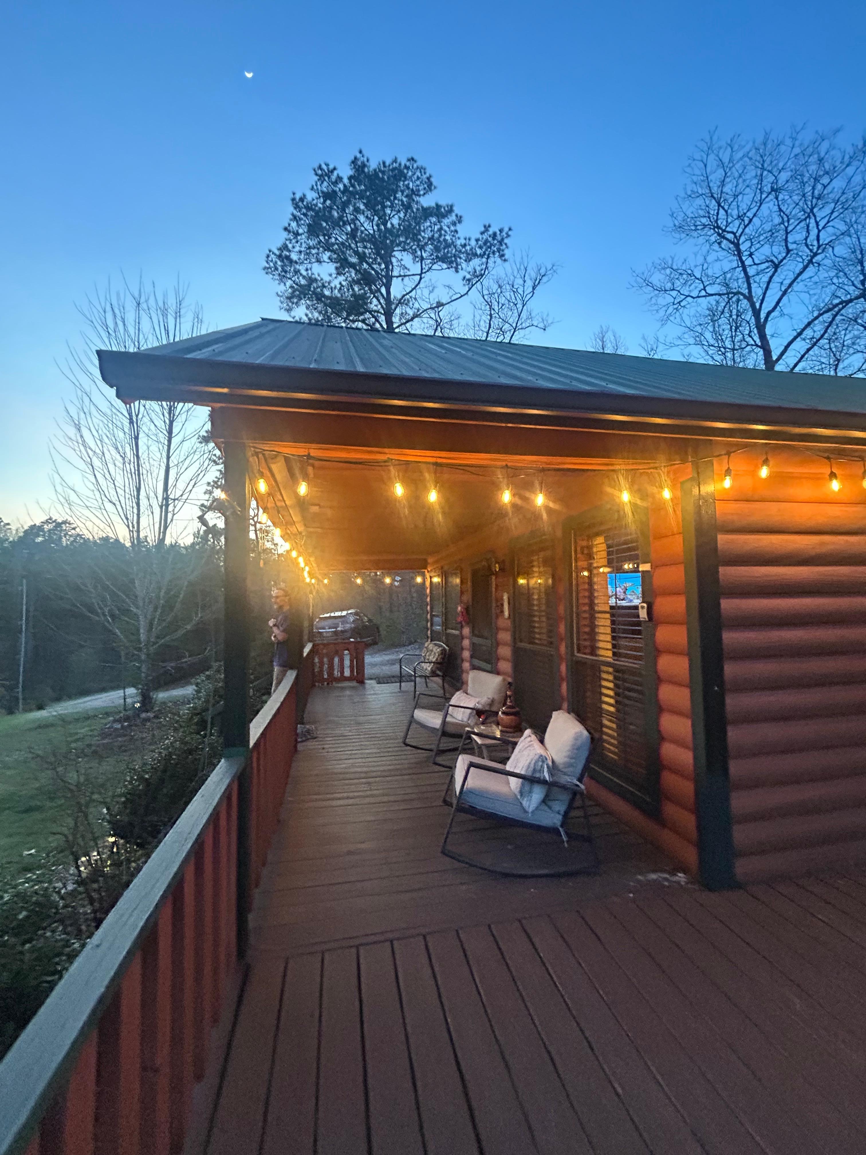 Beautifully lit up at night! 