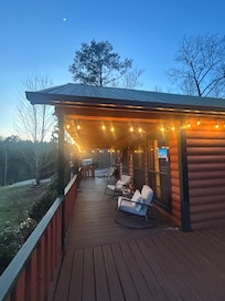 Beautifully lit up at night!