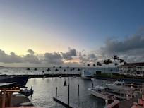Marina outside our patio
