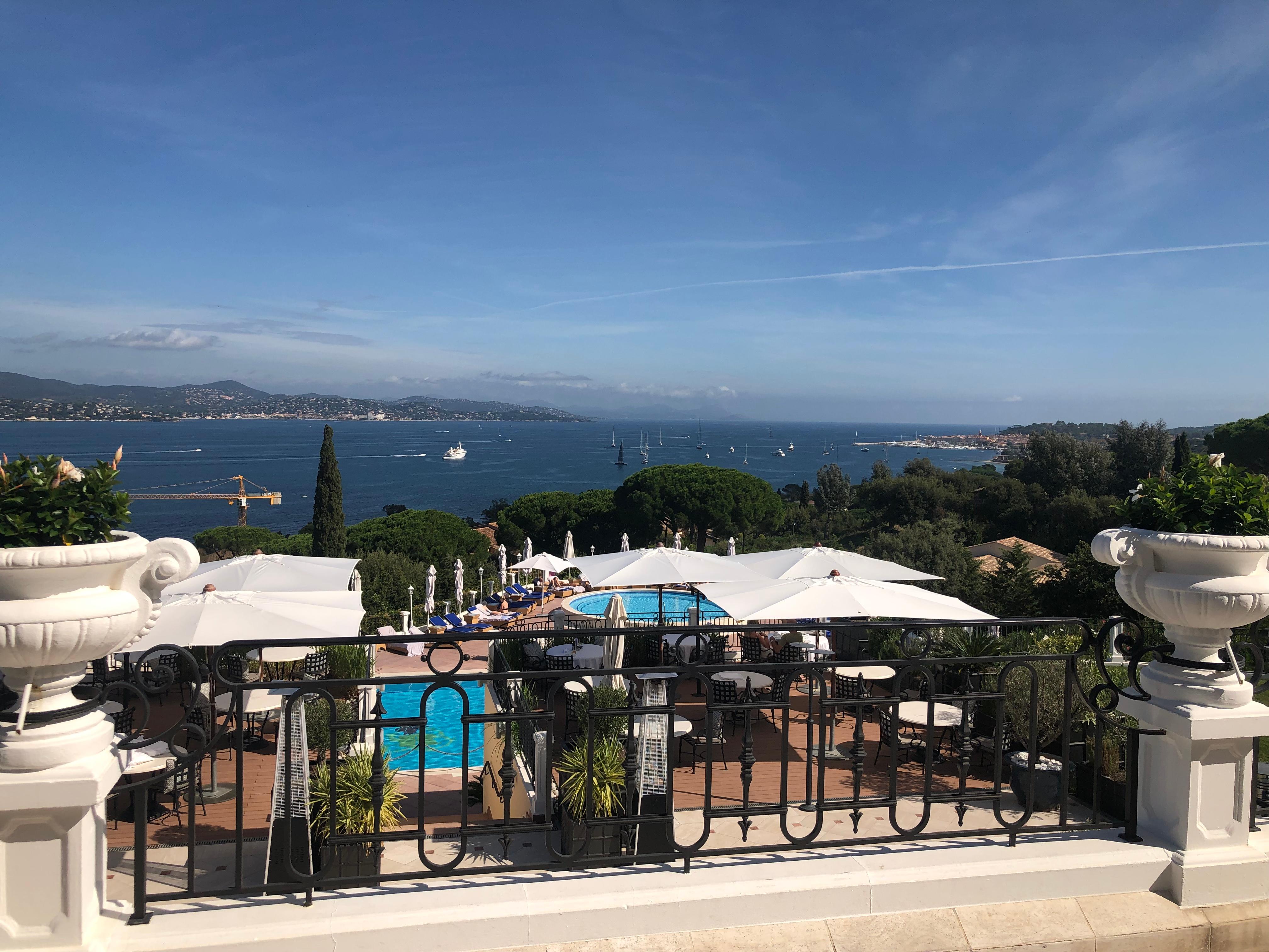 The view across St Tropez bay