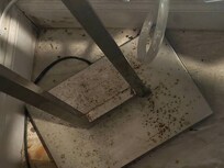 Dirt and dead bugs behind the lamps