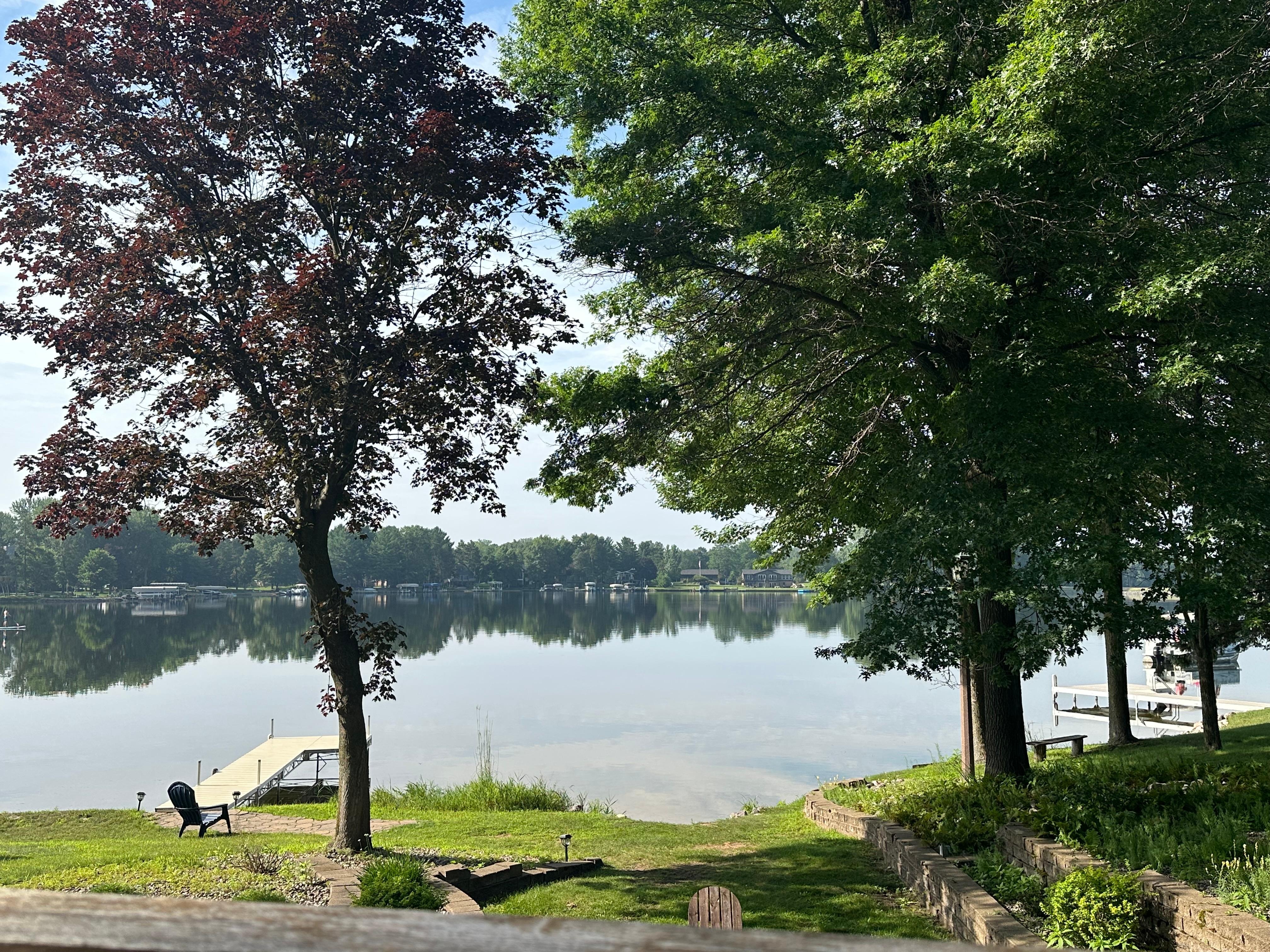 Beautiful view of the lake. 