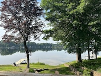 Beautiful view of the lake.