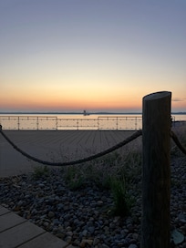 View from the Shoreline patio outside of the hotel lobby