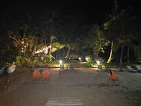 Nite view from the deck facing the grounds