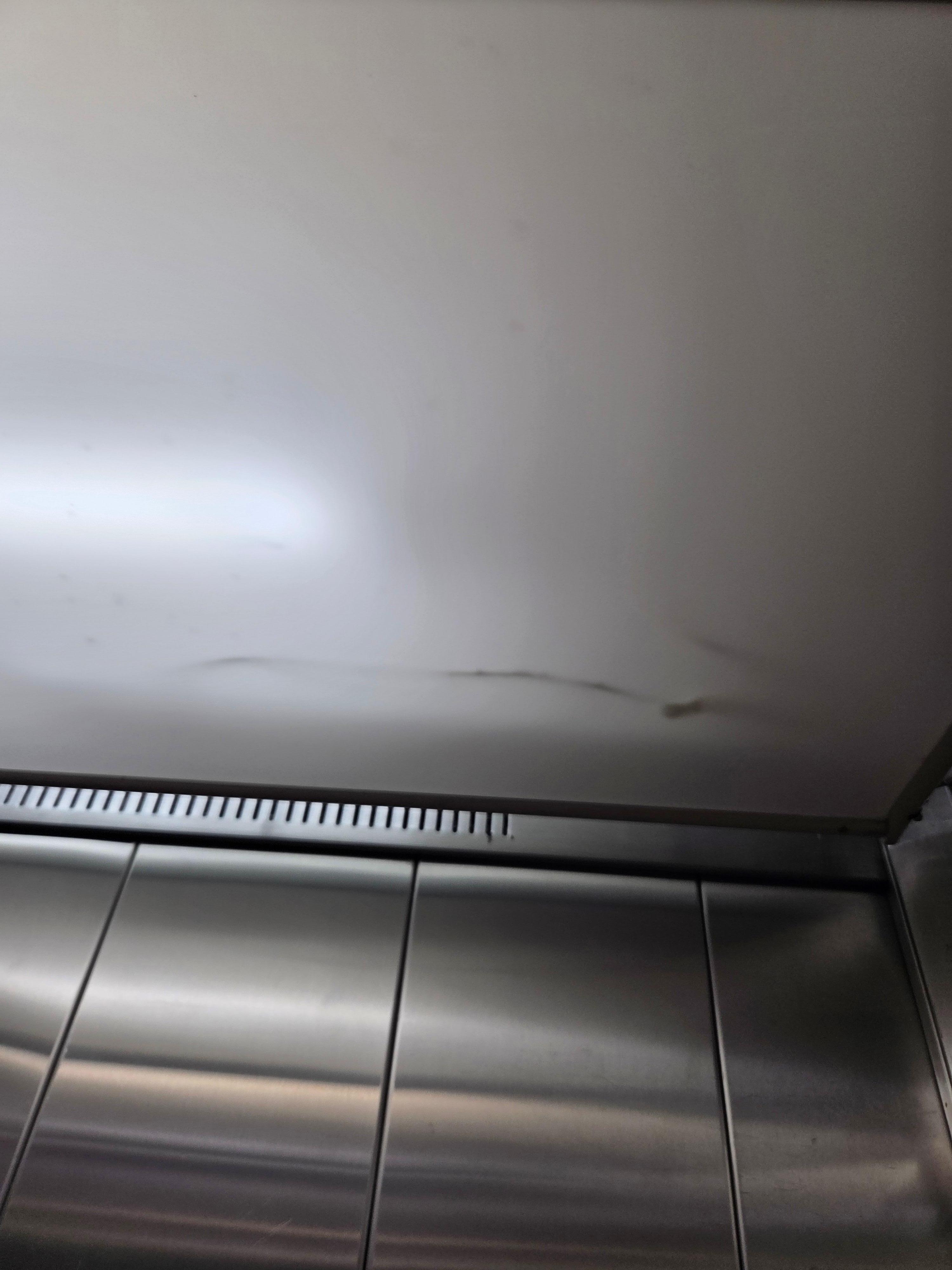 Even the elevator look like never been cleaned since 1969!