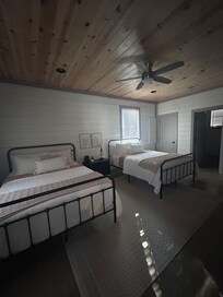 One of two master bedrooms