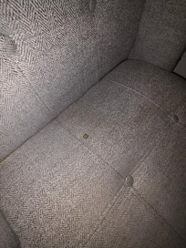 Urine stains in chair