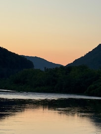 Sunset view from the deck