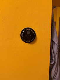 This is the thermostat that is not even powered on.