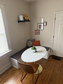 Nice breakfast nook/office space.