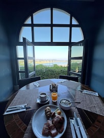 Breakfast with a view.