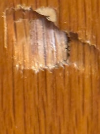 Hole in the room door