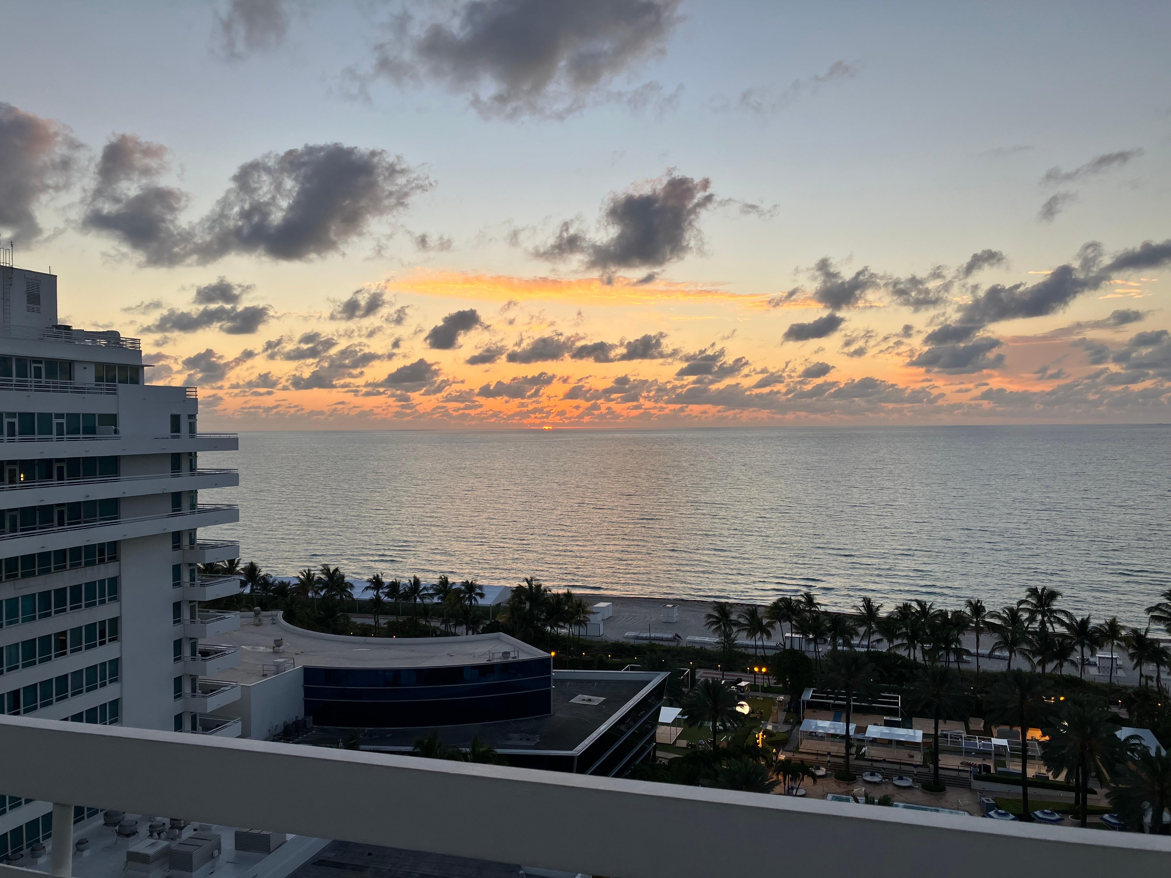 Sunrise from the 14th floor