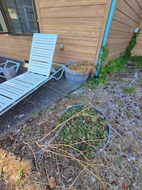 Enjoy the view from these chaise lounges