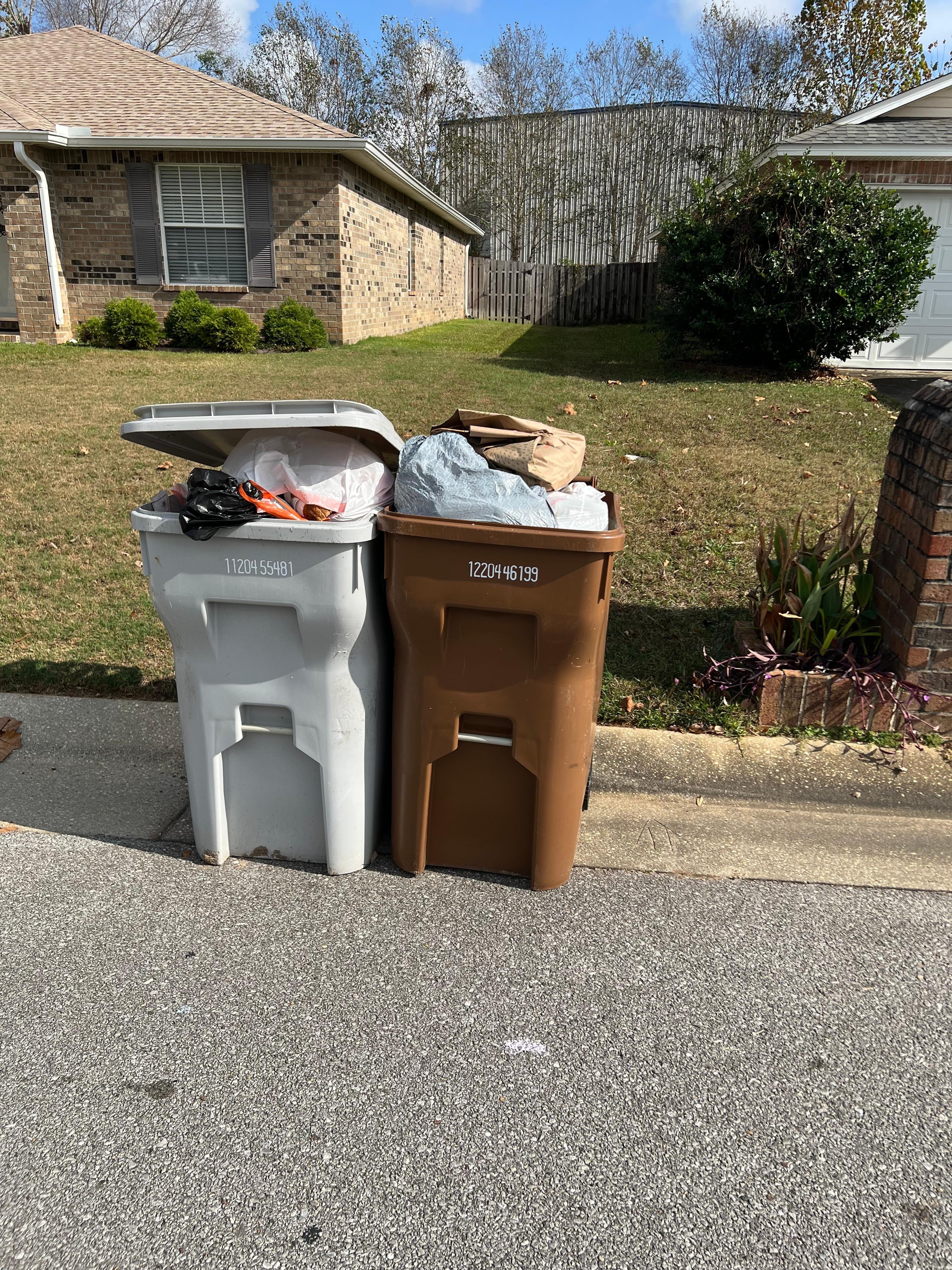 Garbage full all week from last renter 