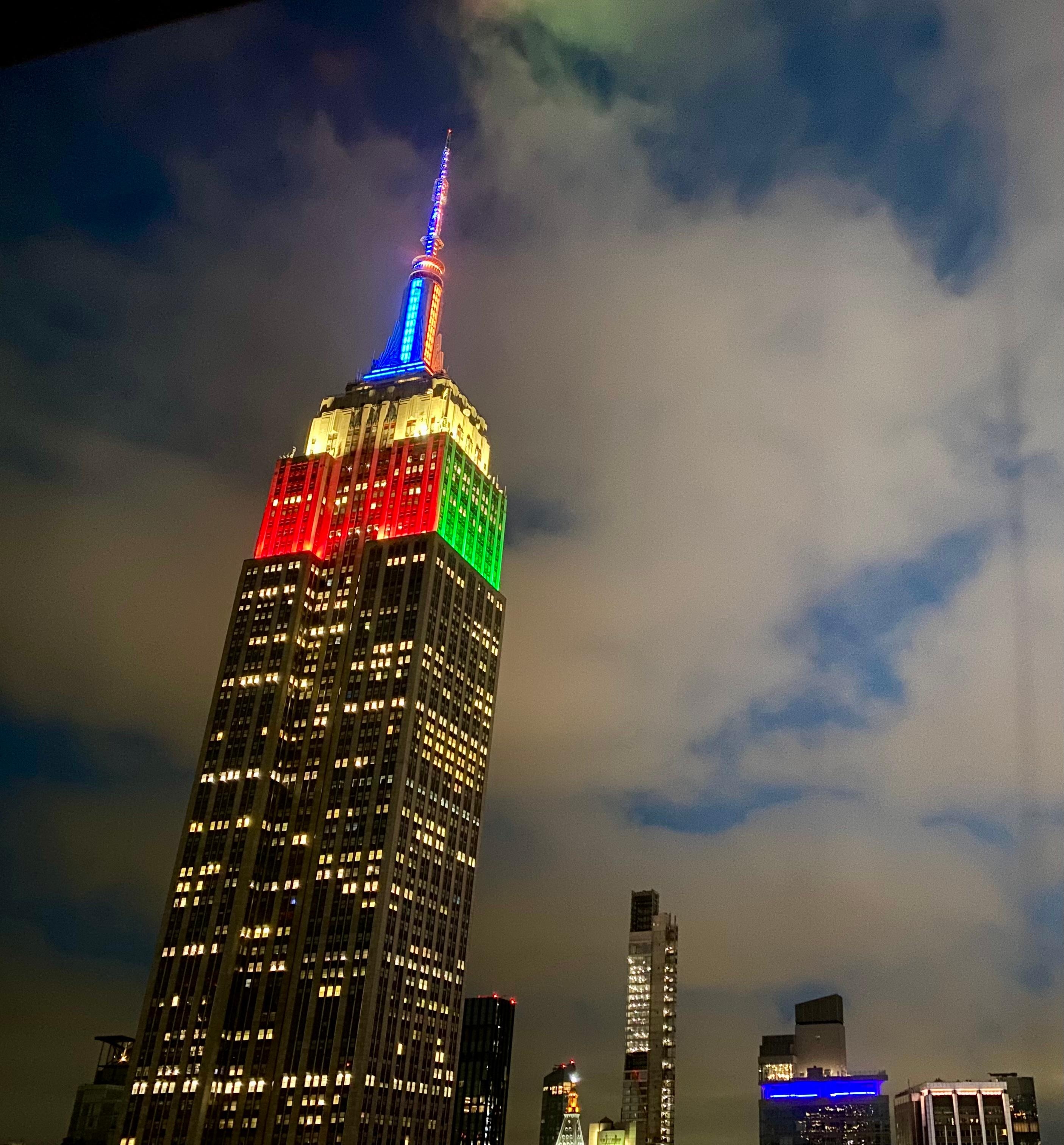 Utsikt fra rommet vi hadde. 