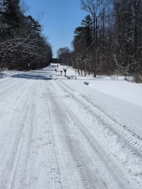 Road conditions when we left