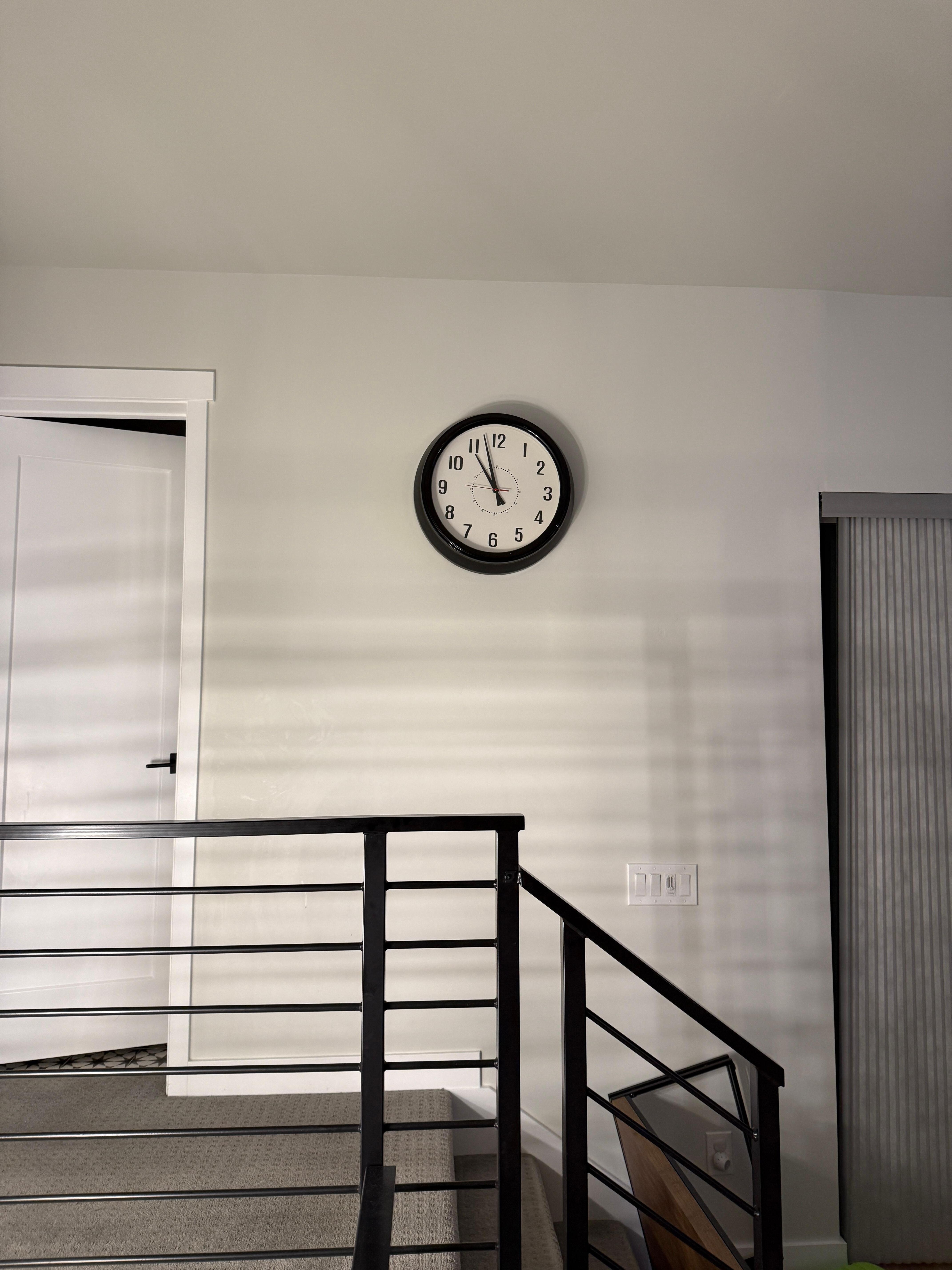 Clock has dead batteries.