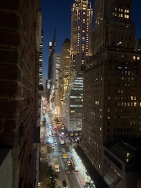 Night view from the private balcony.