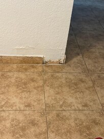 Broken piece of trim