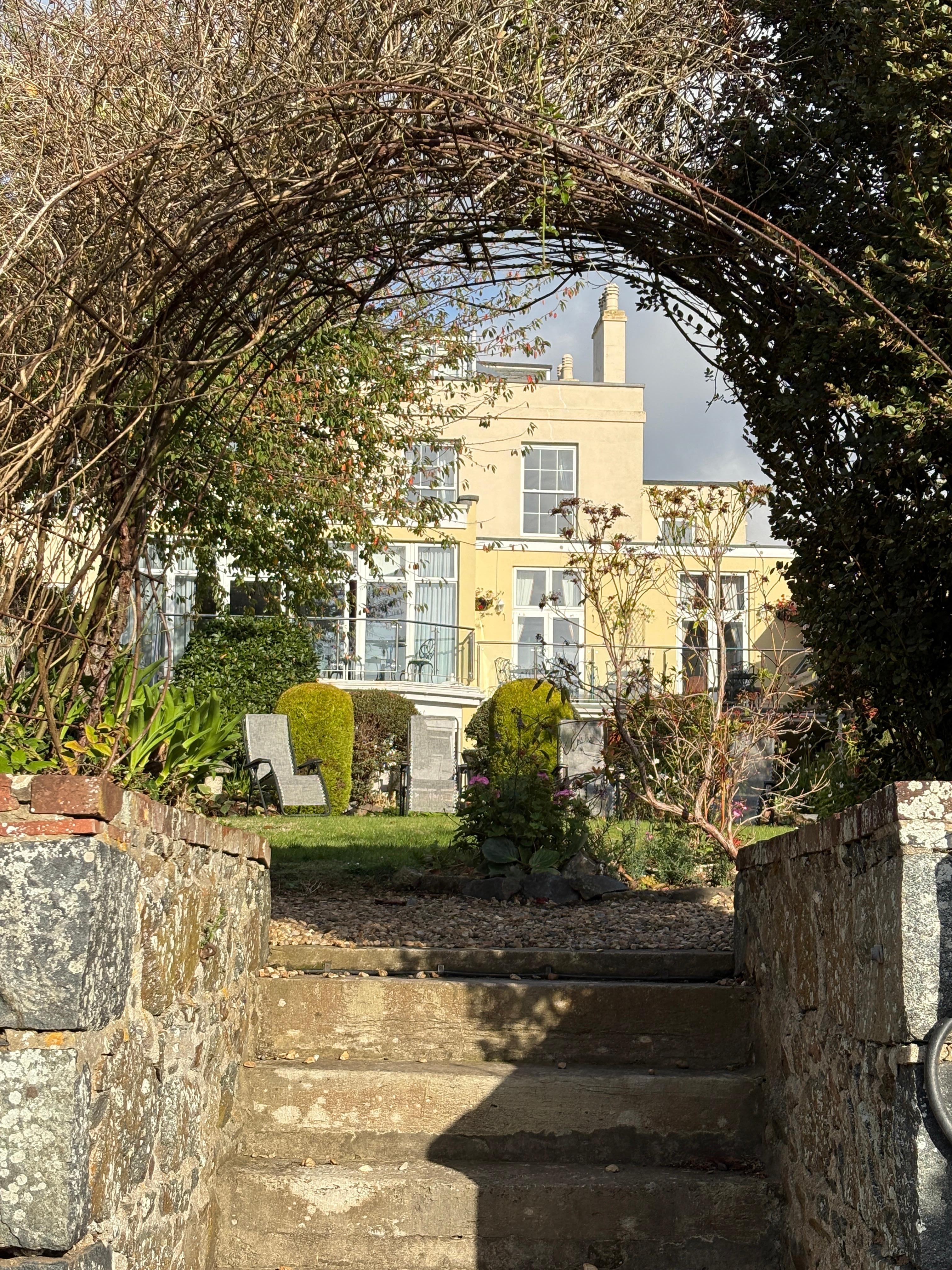 Hotel view from the garden 