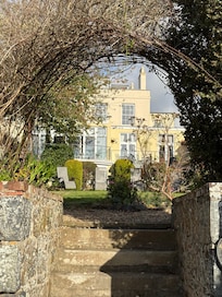 Hotel view from the garden