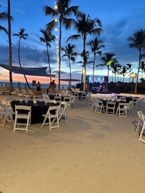 Asado dinner party with an amazing sunset