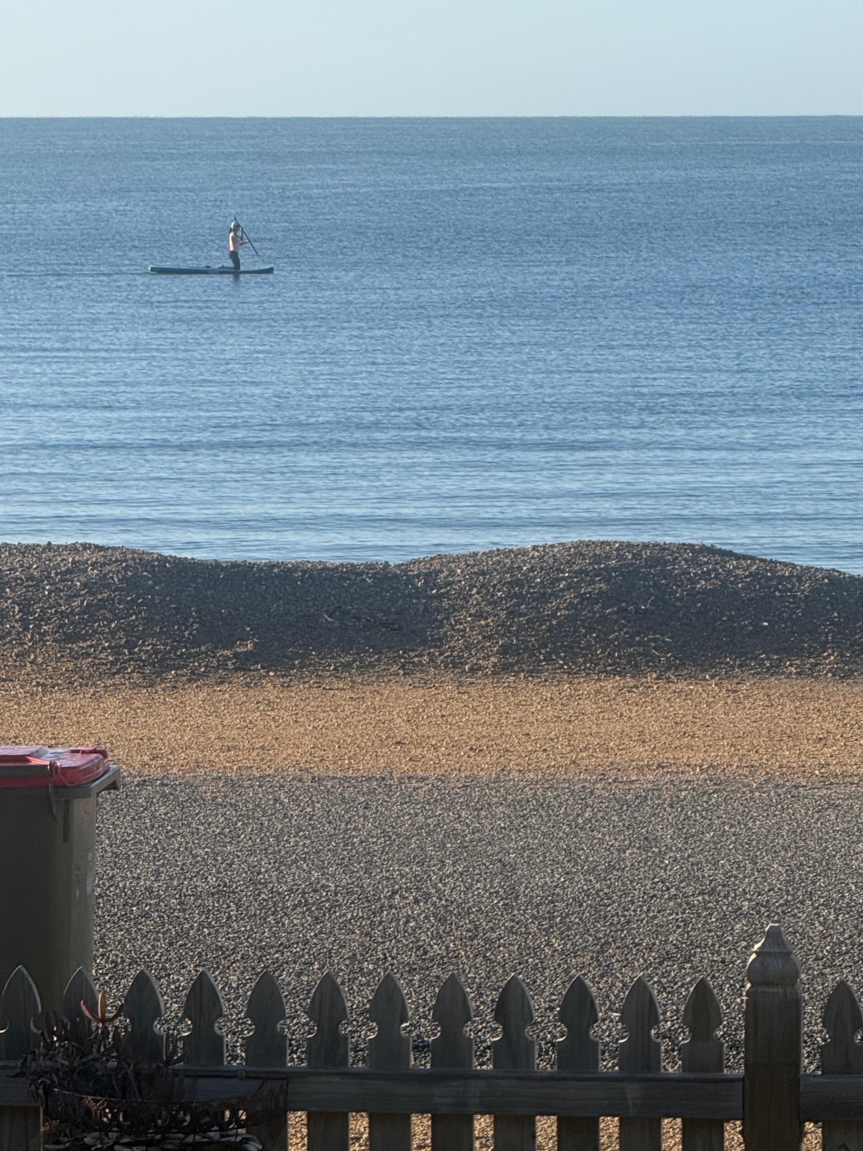 SUP boarding in the morning 