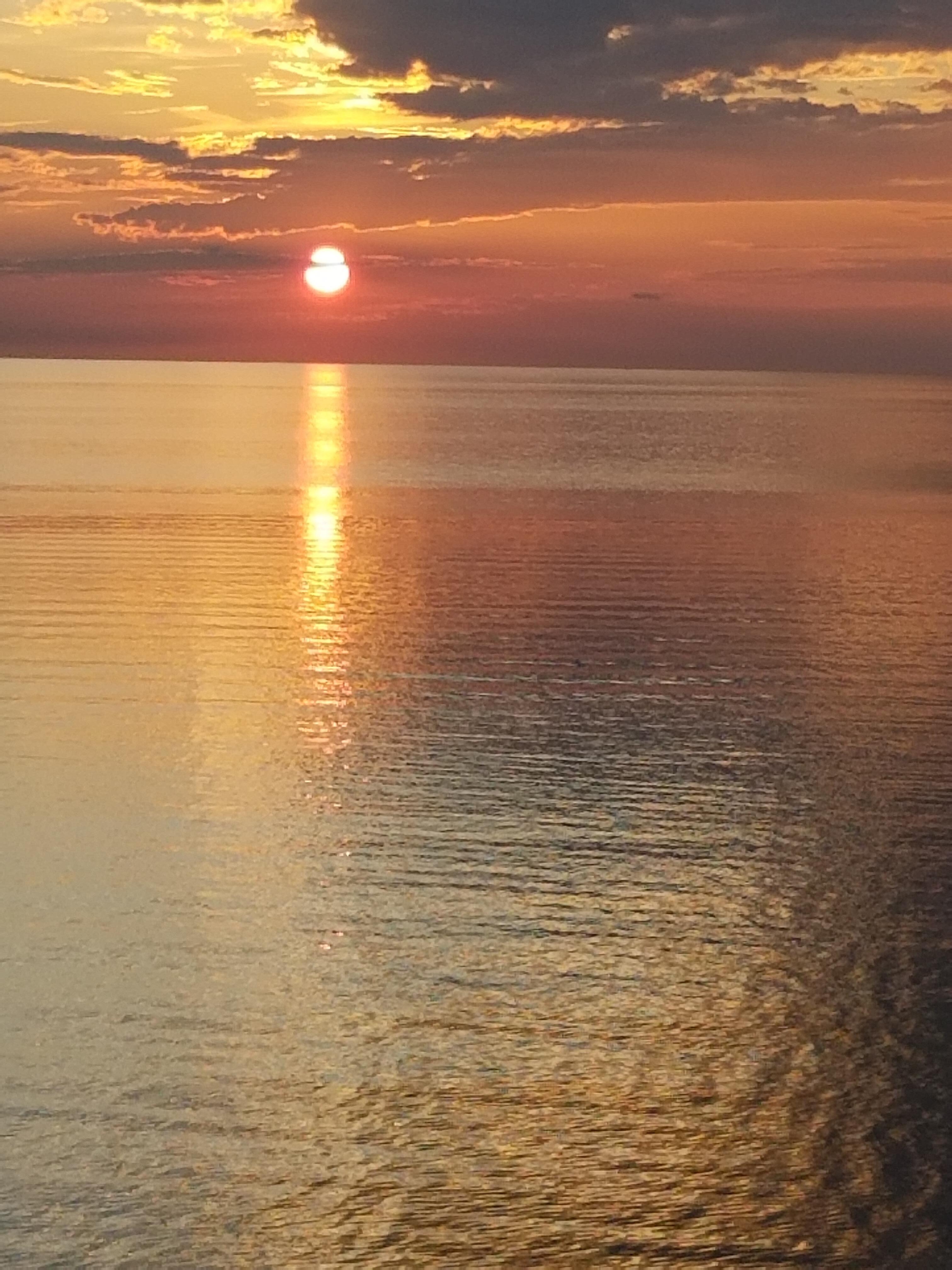 Sunset from back lower deck 