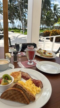 The breakfast was really good