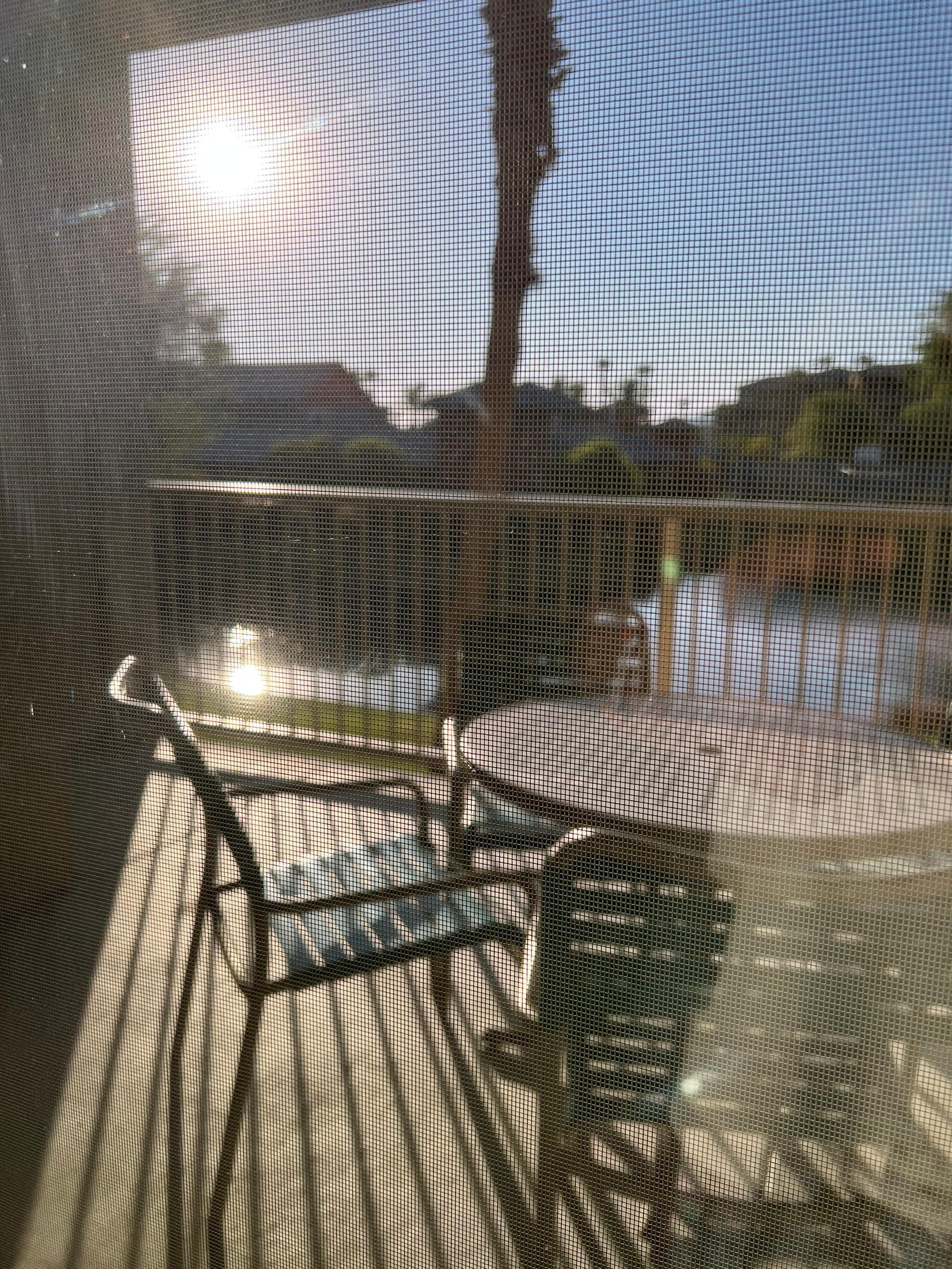2nd story balcony view.