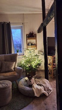 Ein Teil des Wohnzimmers .