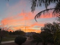 Sunset from the backyard