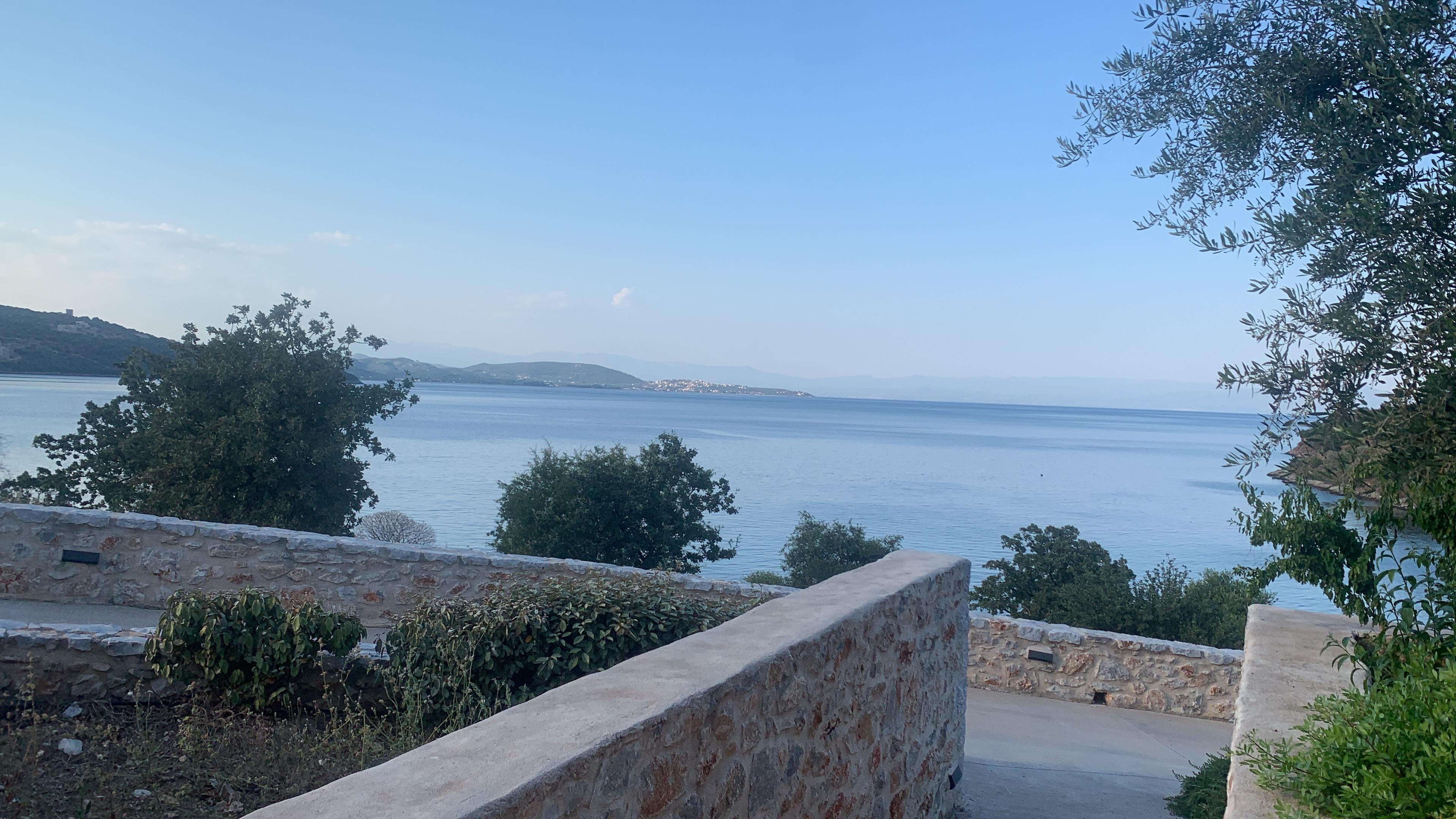 View over bay towards Gythio