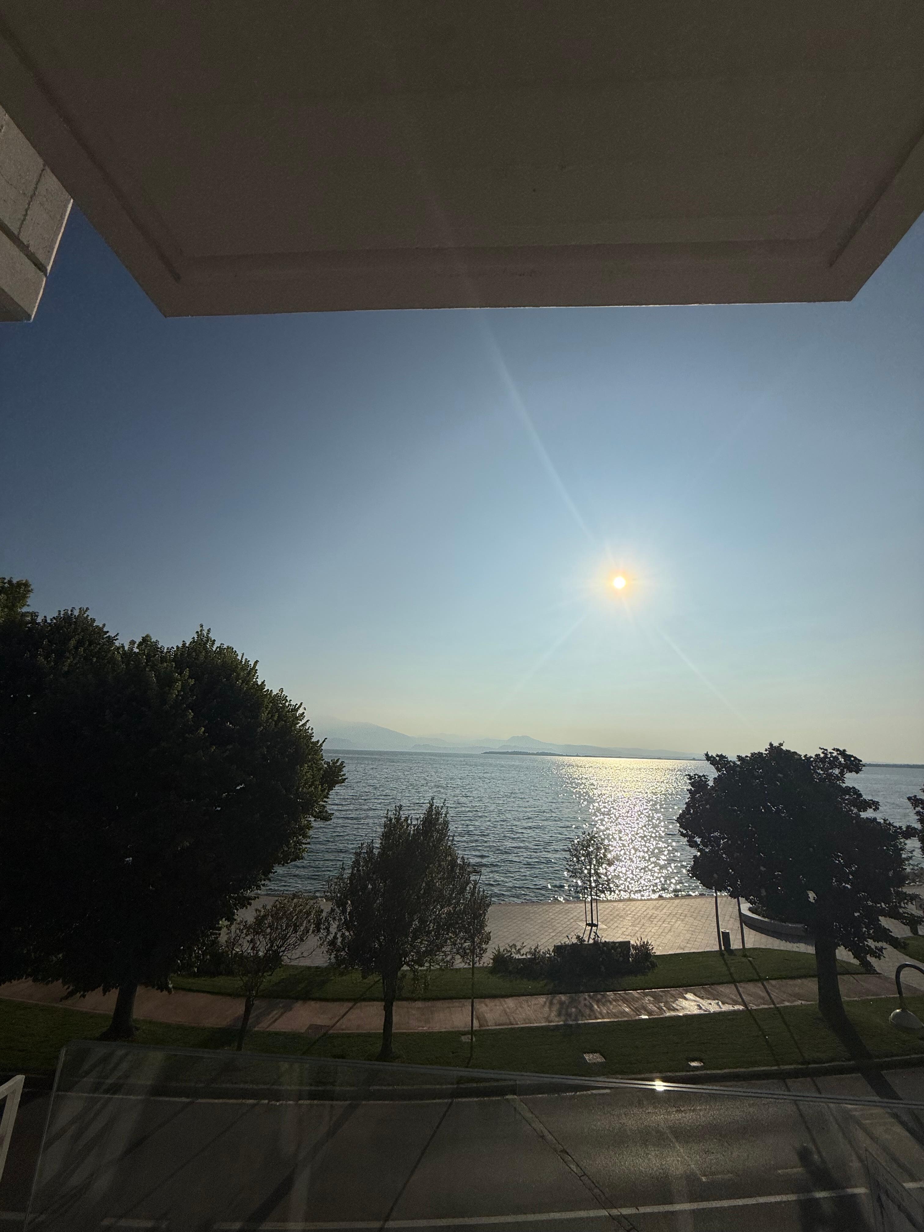 Morning view from our balcony.
